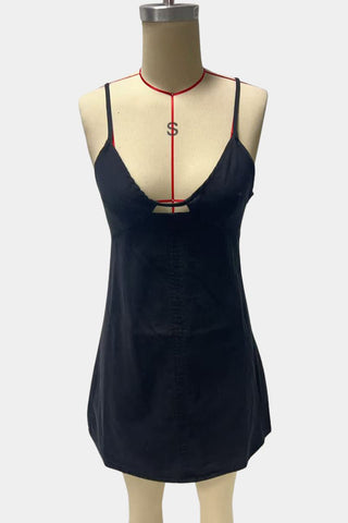 Sleeveless Denim Mini Dress