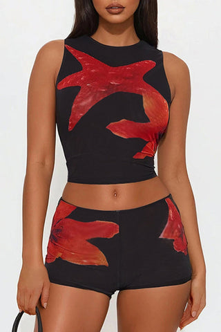 Floral Tank & Shorts Set