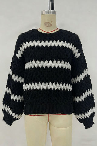 Chevron Patterned Cozy Sweater