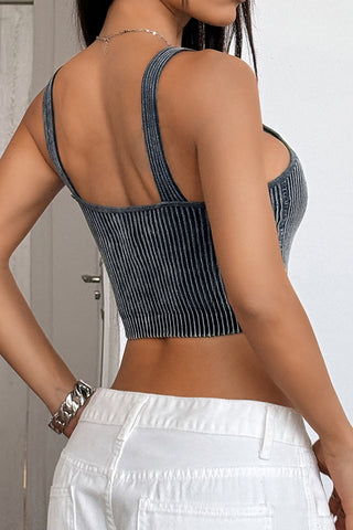 Ribbed V-Neck Cami Top