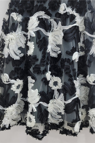 Floral Embellished Maxi Skirt