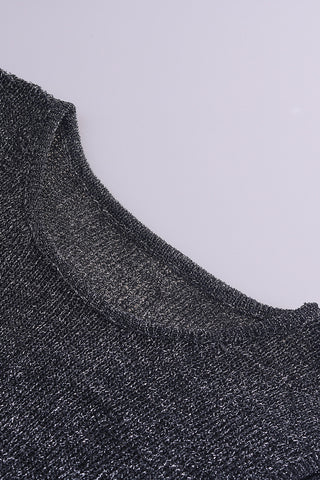 Sheer Sleeveless Ribbed Top