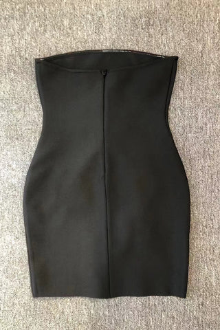 Embellished Strapless Evening Dress