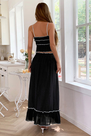 Elegant Two-Piece Casual Set with Bow Detail