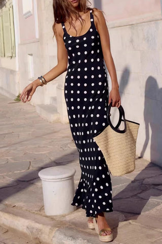 Polka Dot Maxi Dress