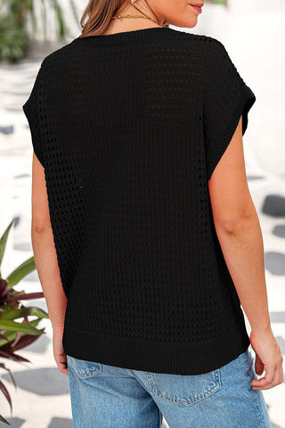 Boxy Cutout Knit Tank Top