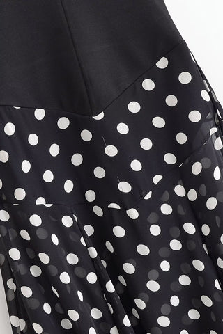 Halter Polka Dot Midi Dress