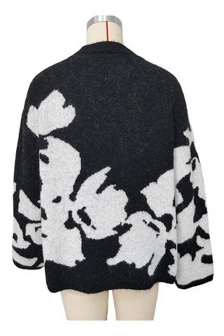 Floral Patterned Sweater