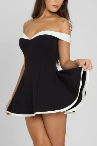 Off-Shoulder Evening Dress