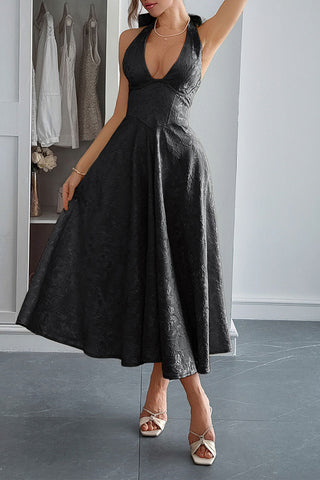 Halter Neck Midi Sundress