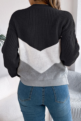 Chevron Knit Sweater