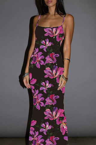 Floral Print Maxi Dress