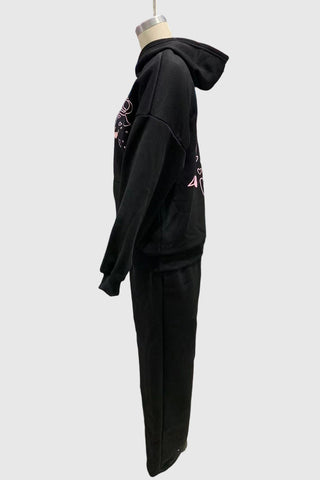 Casual Hoodie and Pants Set
