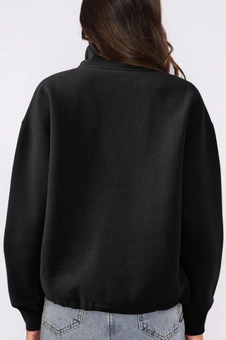 Quarter-Zip Casual Sweatshirt