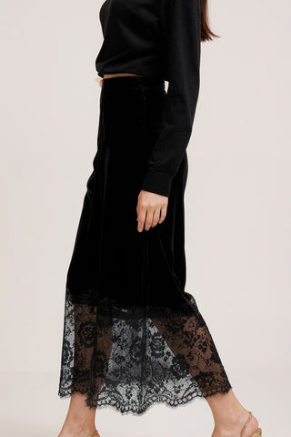 Lace-Trim Skirt