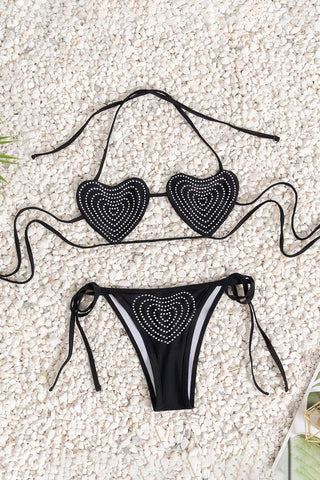 Heart Accent Bikini Set