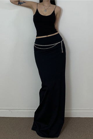 Sleek Skirt with Side Slit