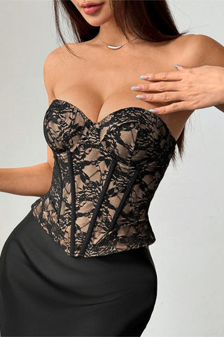 Lace Bustier Tank Top