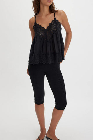 Lace Trimmed Camisole Top