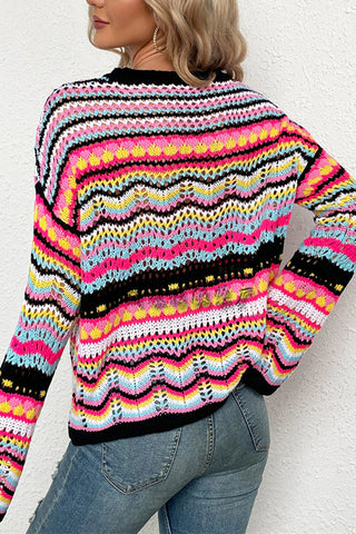 Vibrant Multi-Pattern Sweater