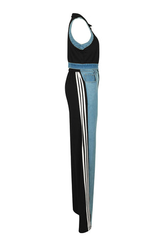 Striped Casual Two-Piece Pants Set