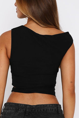 Cutout Ring Detail Crop Top