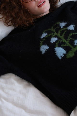 Floral Patterned Sweater