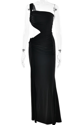 Cutout Maxi Dress with Ruched Details