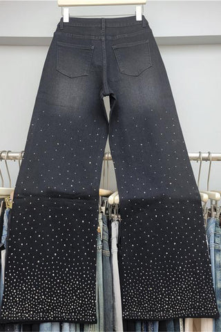 Embellished Straight-Leg Jeans