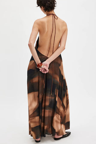 Halter Maxi Casual Dress