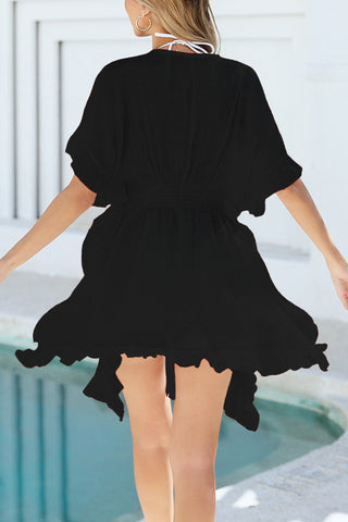 Crochet-Trim Cover-Up Dress