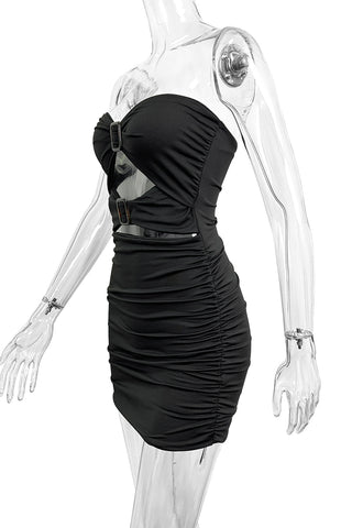 Strapless Buckle Dress