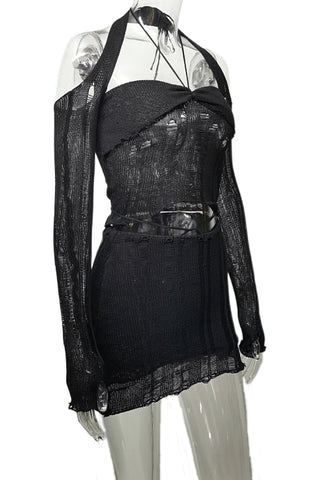 Halter Knit Casual Set