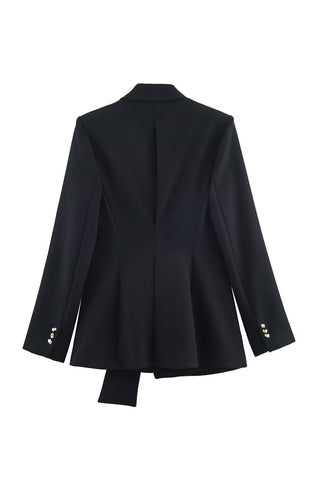 Elegant Belted Blazer Set