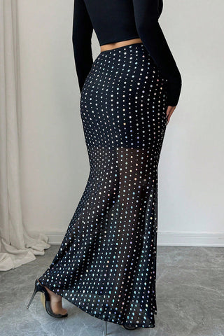 Polka Dot Sheer Skirt