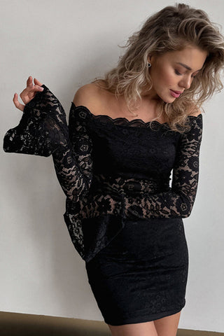 Off-Shoulder Lace Dress