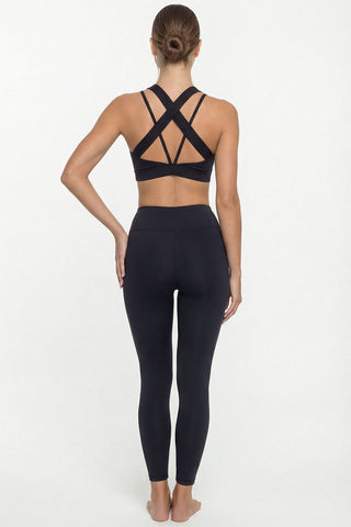 Cross Strap Fitness Top and Pants Set