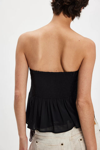 Strapless Lace Detail Tank Top
