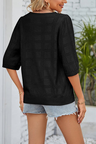Loose-Fit Patterned Blouse