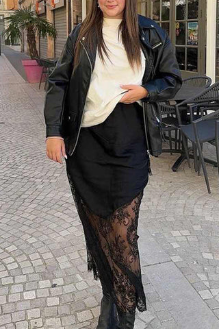 Elegant Lace Maxi Skirt