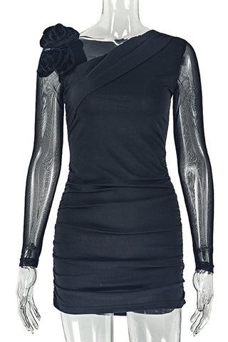 Elegant One-Shoulder Evening Dress