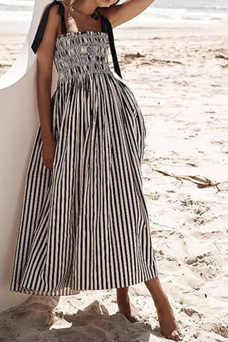 Striped Smocked Sundress