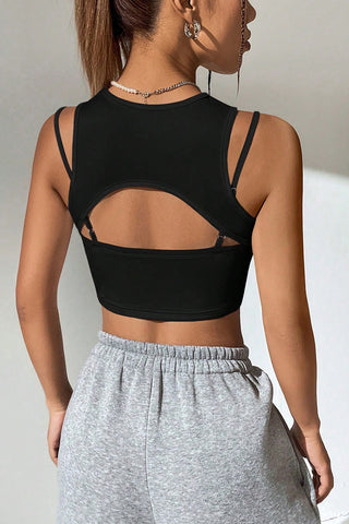 Cut-Out Strappy Tank Top
