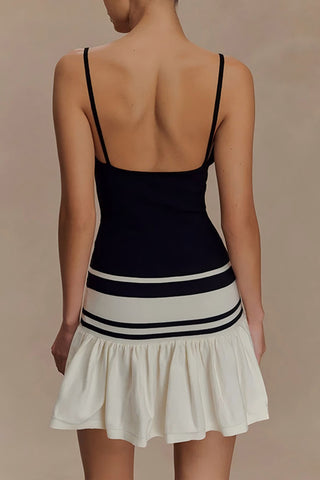 Striped Spaghetti Strap Casual Dress
