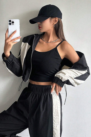 Sporty Track Pants Set