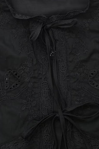 Sleeveless Lace Detail Blouse