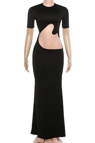 Stylish Cut-Out Evening Dress