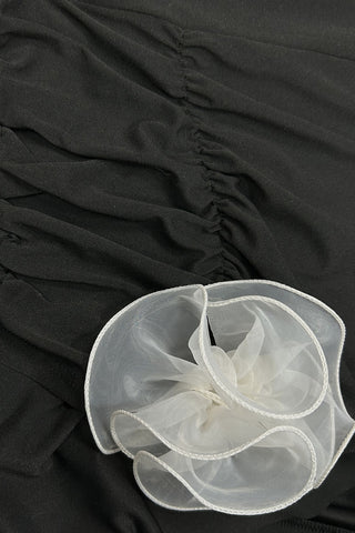 Halter Neck Dress with Ruffle Detail