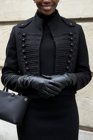 Military-Inspired Tailored Jacket