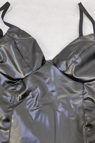 Stylish Cutout Black Bodysuit